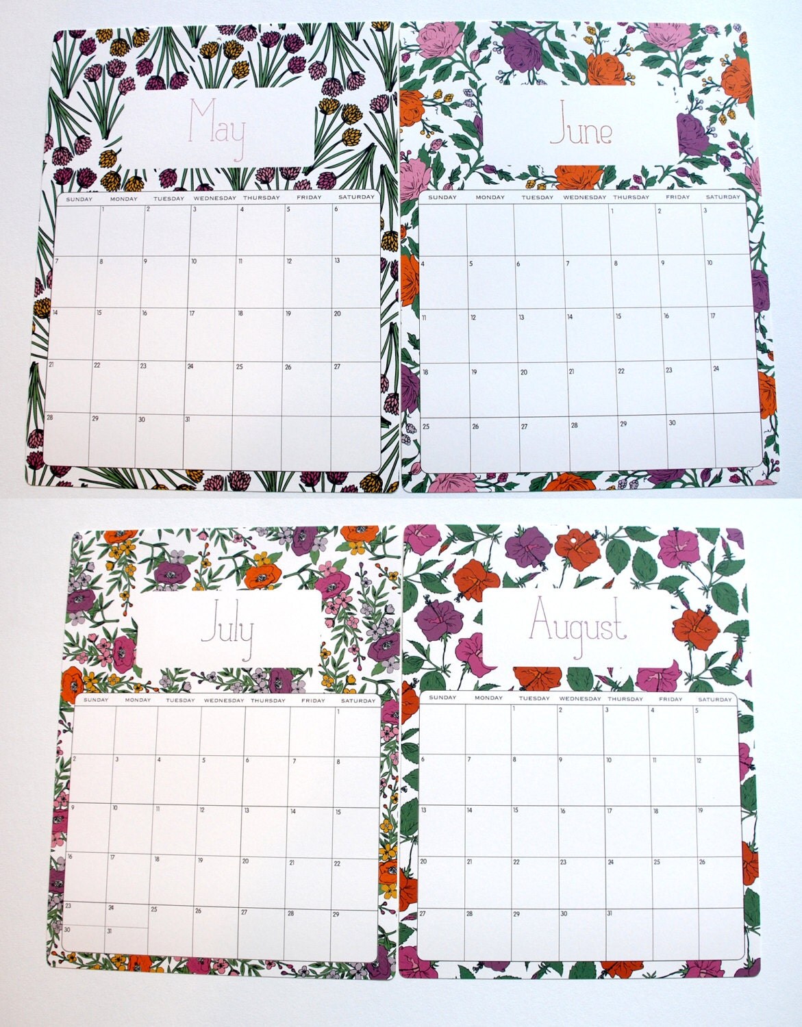 2017 Wall Calendar size 8.5x11 inches featuring 12 different