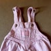 Vintage Pink Overalls. Pink and White Baby B'Gosh Overalls. Size 12m. Vintage Baby, Toddler Clothes. Oshkosh B'Gosh. VestBak