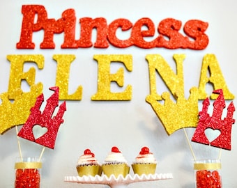 Elena of Avalor Decorations, Castles, Princess Party, Glitter, Centerpieces, Princess Decorations, Princess Elena Party, Princess