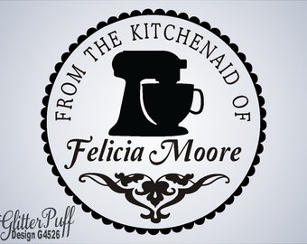 KitchenAid of Stamp - Stand Mixer KitchenAid - accessory Wedding Gift - KitchenAide Mixer Stamp instead of Decal Gift Idea (G4526)