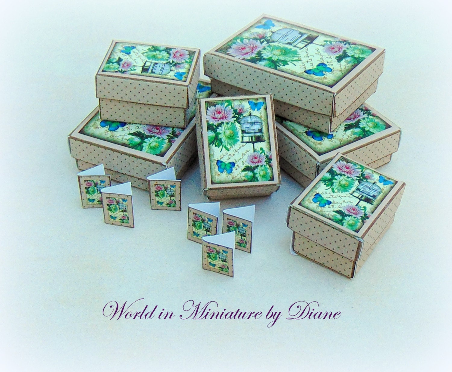 PDF Dollhouse Gift Boxes Dollhouse Digital Download 1:12 Gift