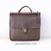 montblanc briefcase brown