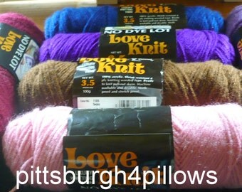 6 - Vonnel - Love Knit Yarn - 3.5 Ozs. - See Description - Discontinuted - Price Is For All - Read Discription