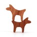 Dog Pair Waldorf Wooden Toy Miniature Noah's Ark Animals Farm Play Set Hand Cut Scroll Saw