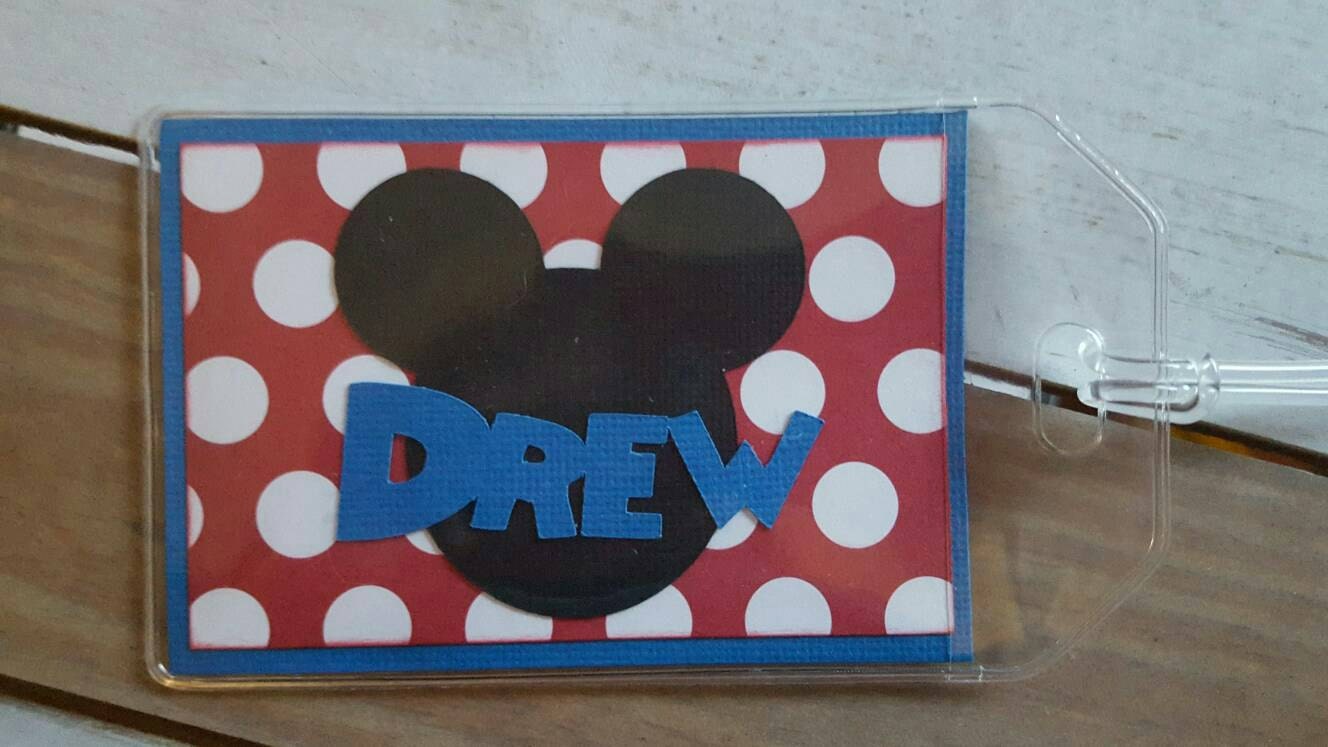 Personalized Disney Luggage Tag