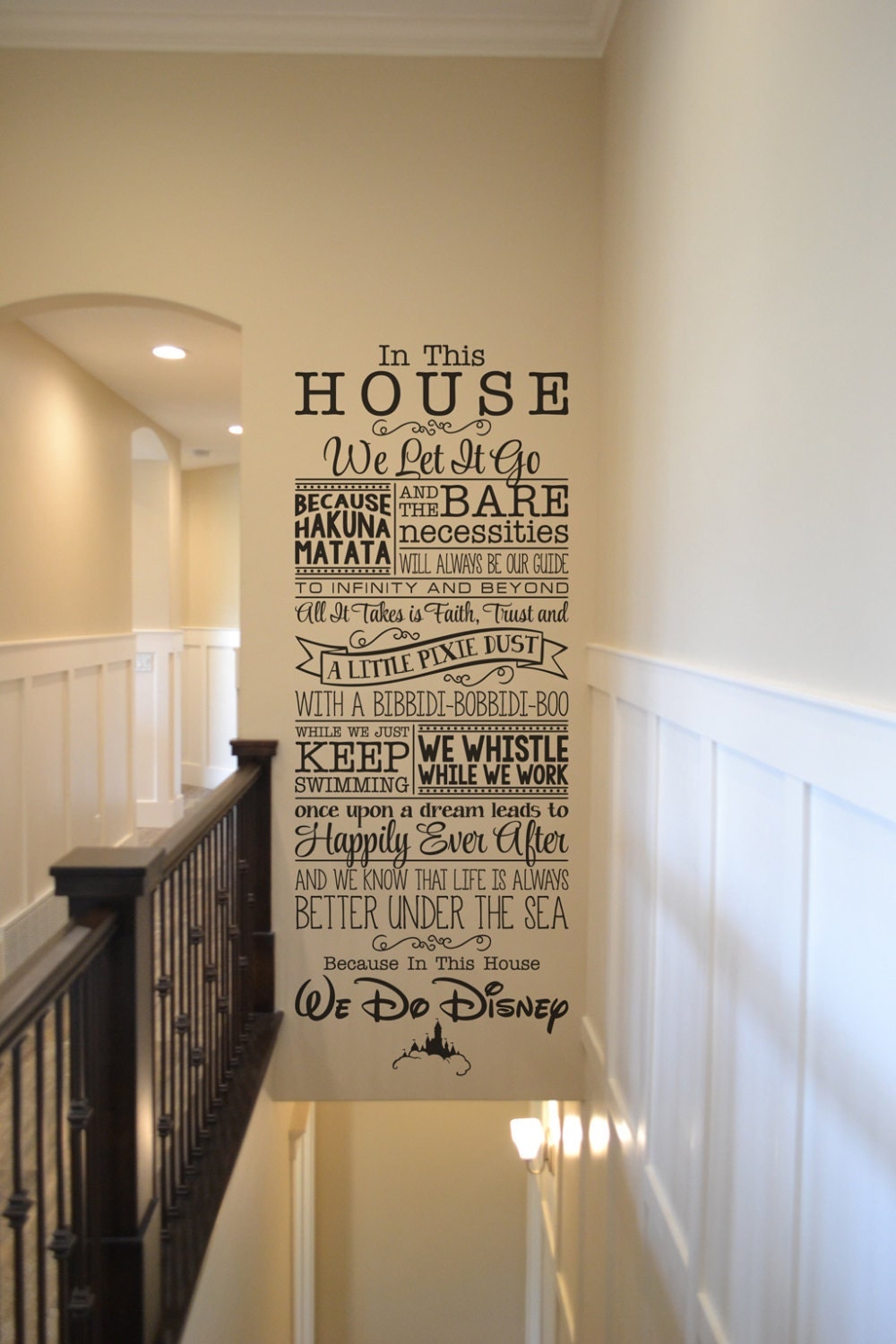 We Do Disney \/ Disney wall decal BM544 quote wall decal vinyl