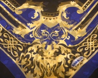 Vintage Huge KARACA Scarf Made in TURKEY