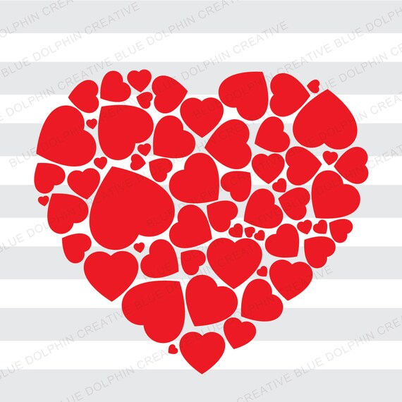 Download Heart made of Hearts SVG, png, pdf / love / Cricut ...