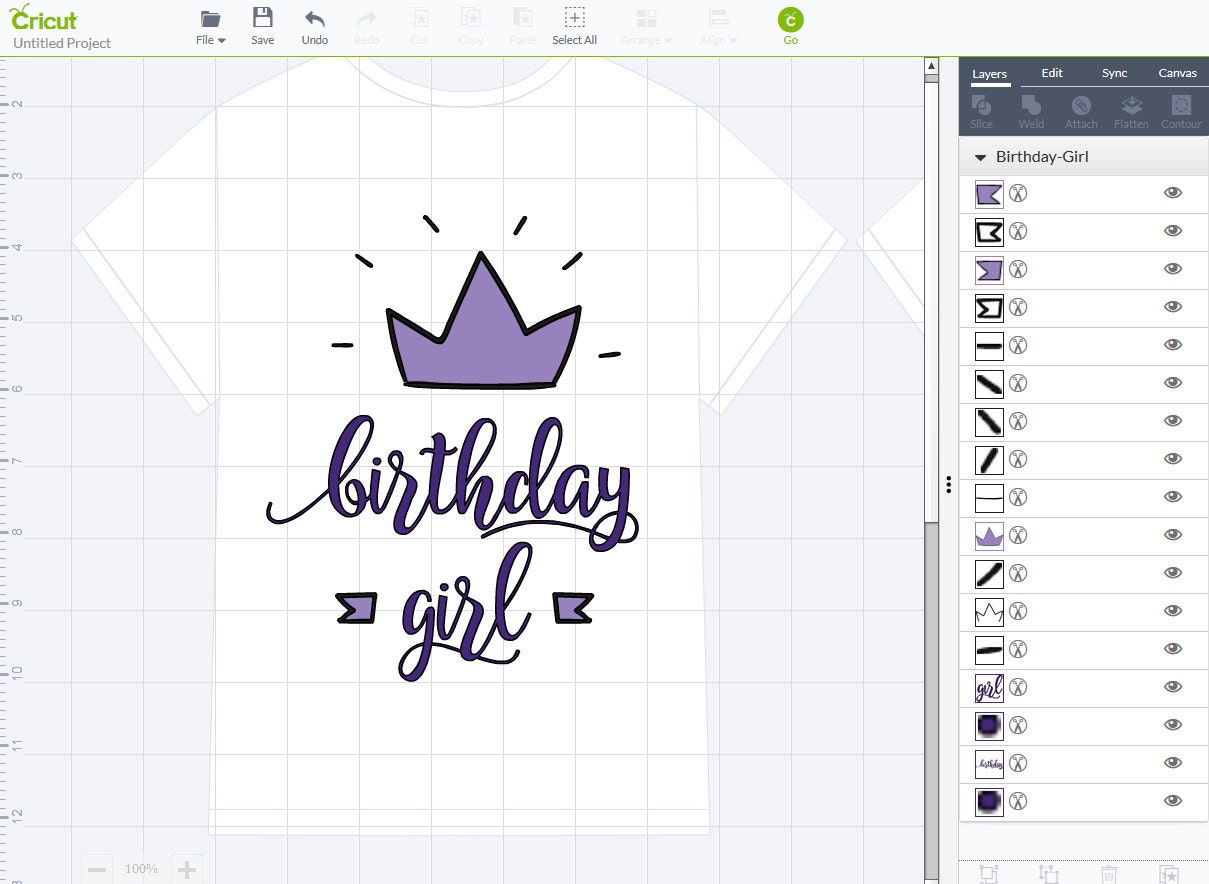 Download Birthday Girl SVG DXF png pdf jpg ai / Happy Birthday cut ...