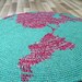 Amazing NEW nursery rug, Map rug, hand crochet wool rug, 3' and 2'' in diameter