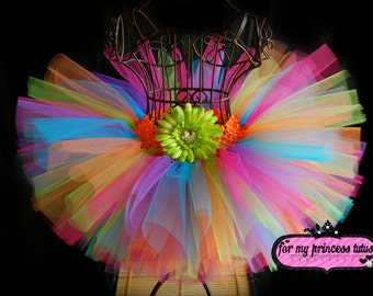 Rainbow Tutu -newborn tutu, toddler tutu, candy land tutu, dress up tutu, birthday tutu, dance tutu, pageant tutu, wedding tutu, TUTU