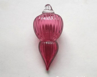 Mini Ornament - Jewel Color Series- Ruby with Clear Hook : DISASTER RELIEF