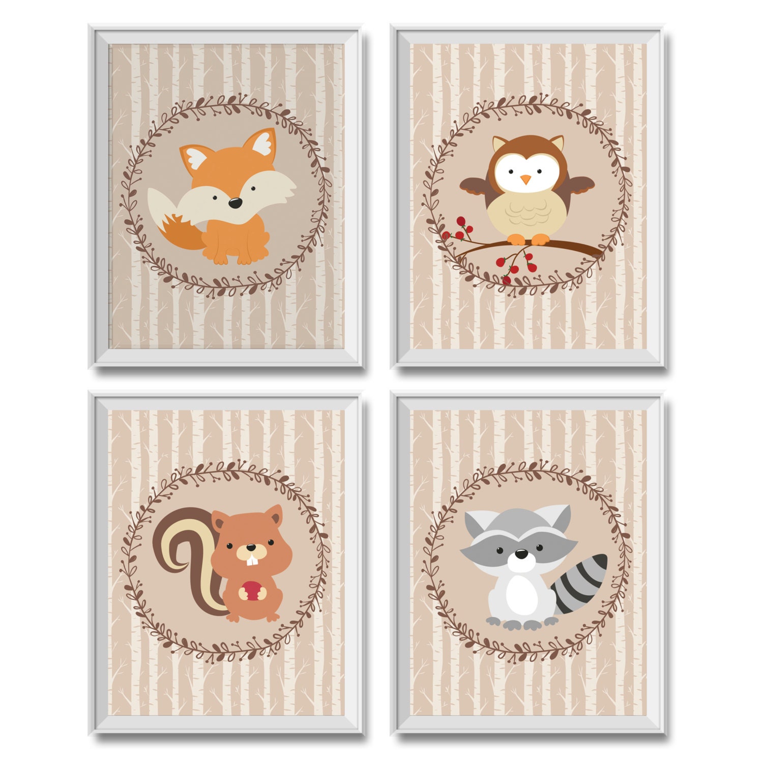 Woodland Nursery Decor Boy Woodland Animals Nursery Decor