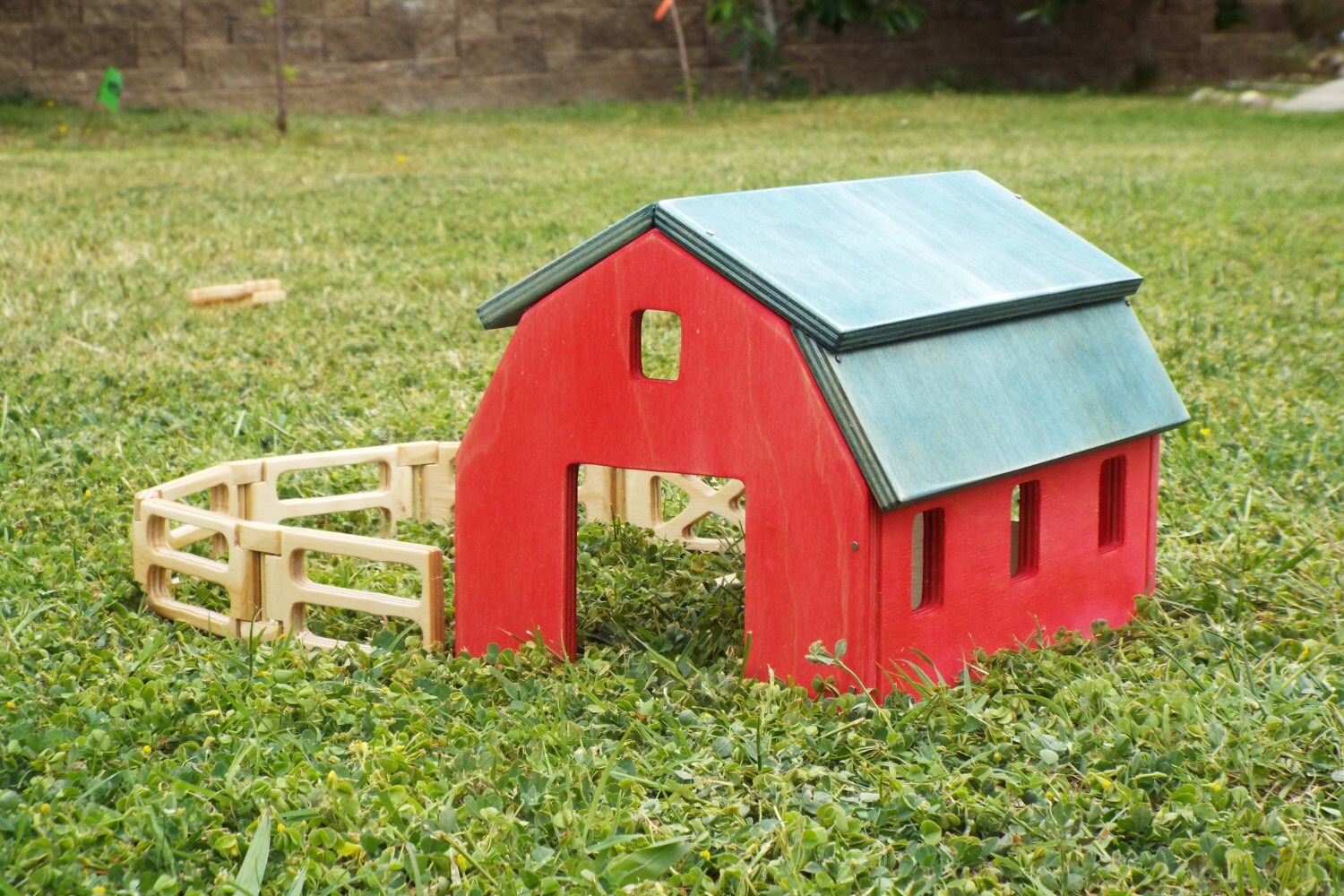 Wood Barn Playset Kit