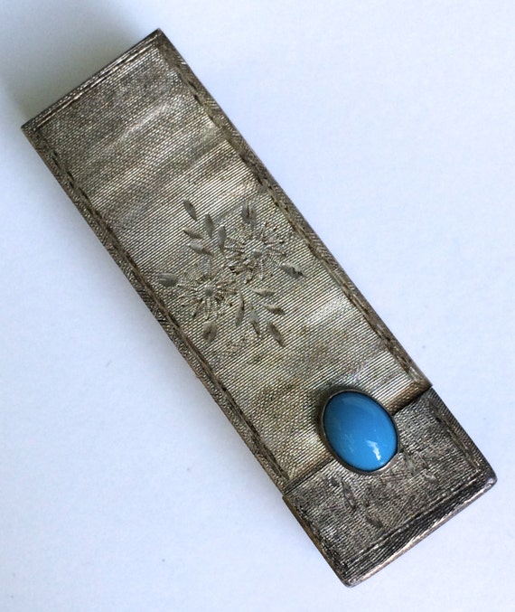 Antique Silver Lipstick Case Italian 800 Silver by WhirleyShirley