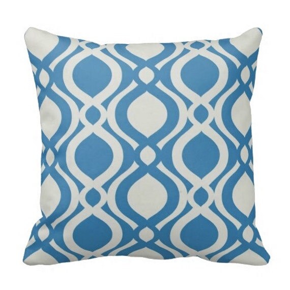 outdoor pillows patio pillows blue pool pillows blue pillow