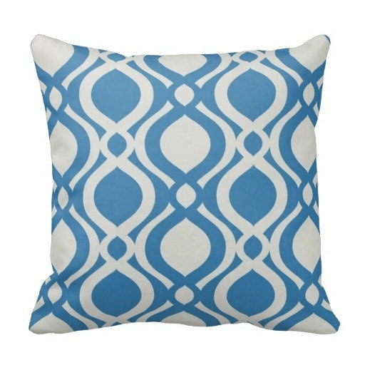 outdoor pillows patio pillows blue pool pillows blue pillow