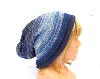knit hat knitted cotton beanie knitting by peonijahandmadeshop