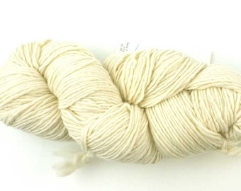 Malabrigo Worsted, Merino Wool Yarn, Natural, aran weight knitting yarn, color 063