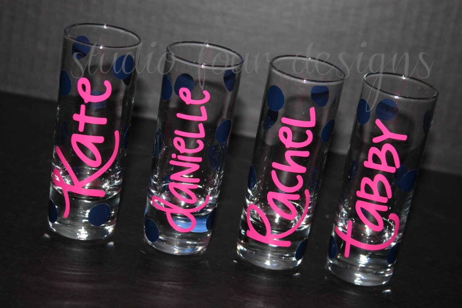 Personalized Shot Glasses Bachelorette Party Shot Glasses