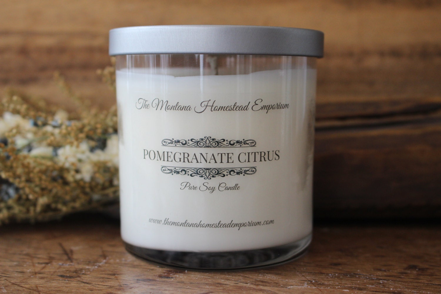 silver lidded SPA candles luxury candles high end candles