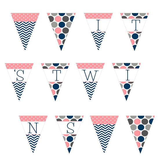 boy banner wording baby shower Decor Shower   Boy Banner Party Baby  Baby  Twins Navy Girl Shower