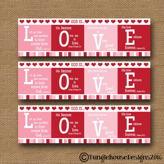 Printable Valentine's Day Bookmark God is