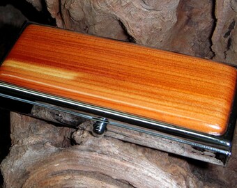 7 Day Weekly Pill Box Red Cedar - Pill Holder - Pill Compartment - Pocket Pill Case - Birth Control Case - Pill Organizer - Unisex