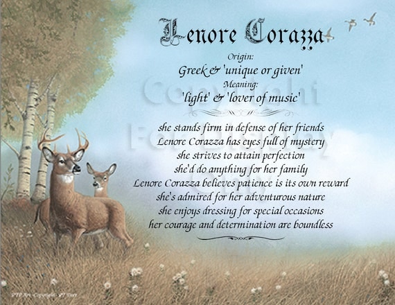 FIRST and LAST NAME Origin Meaning and by CreationsByFrannie