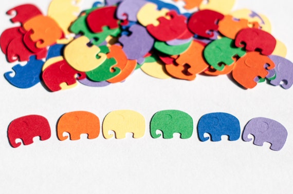 Rainbow Baby Shower,Confetti, Elephant Baby Shower, Gender Neutral Baby Shower Il_570xn