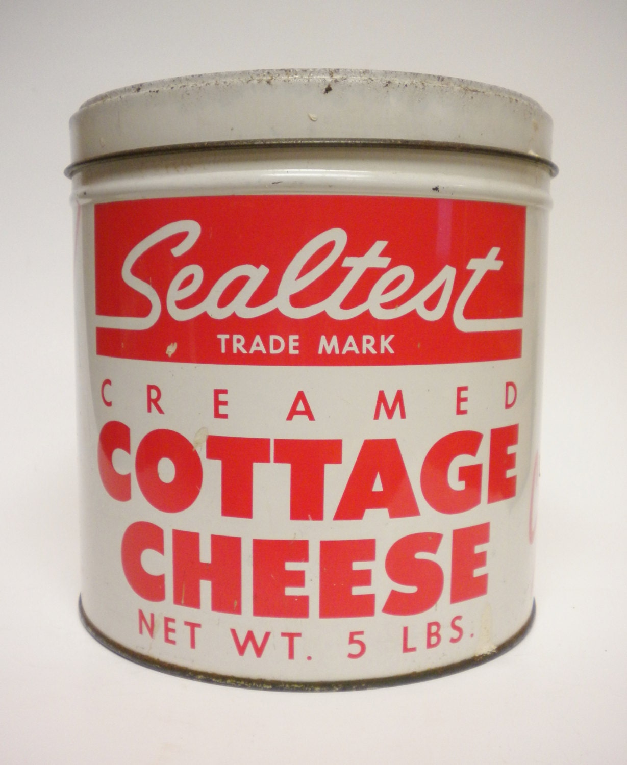 Vintage Sealtest Creamed Cottage Cheese Tin Pennsylvania