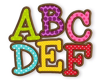 BX font included! Smarty Applique Alphabet Font Machine Embroidery Design 4 sizes AL020