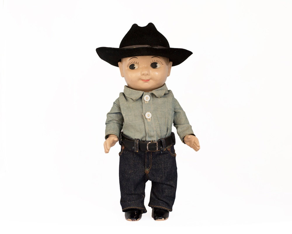 Vintage Buddy Lee Doll / 1950's / Original Cowboy by JohnMihovetz