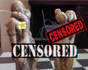 Adult Erotic Sex Themed Kama Sutra Chess Set with Two Extra Queens and optional Chess Board - Mature