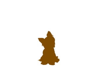 yorkie silhouette yorkie decal etsy yorkie silhouette yorkie decal etsy