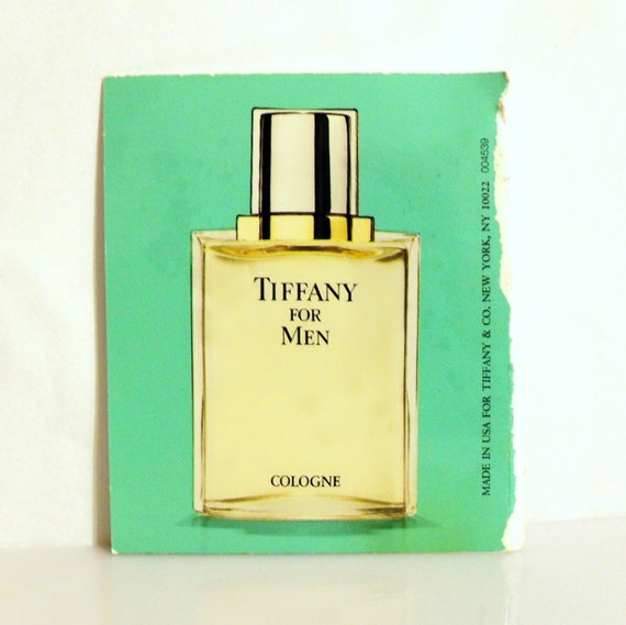 Vintage 1990s Tiffany for Men Cologne Sample Towelette Packet