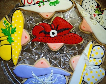 12 Kentucky Derby Hat Cookies