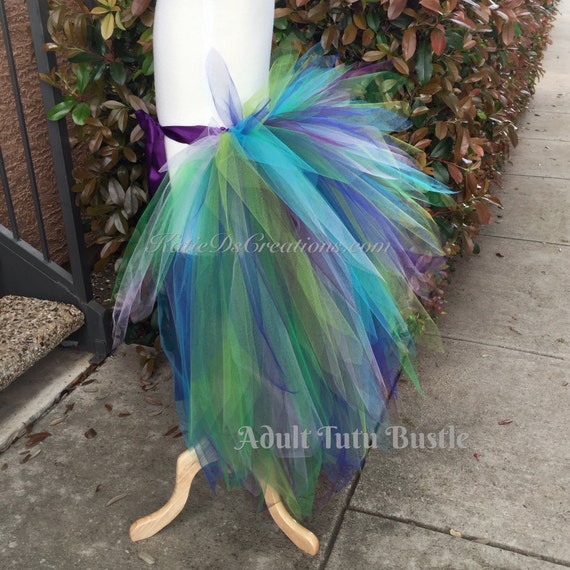 Adult Peacock Bustle Tail Feather Bustle By Katiedscreations