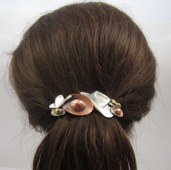 Cowboy Hats French Barrette 80mmWestern BarretteDallas