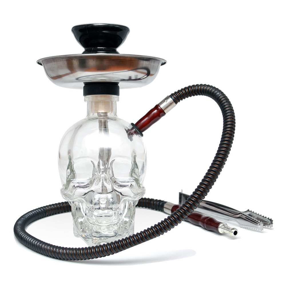 Hookah Custom Shisha SMALL 750 ml Skull Head Glass Bottle