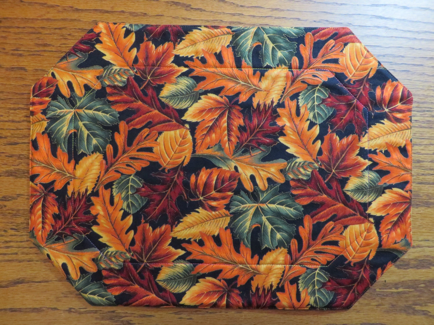 Fall Placemats Reversible Placemats Thanksgiving Placemats