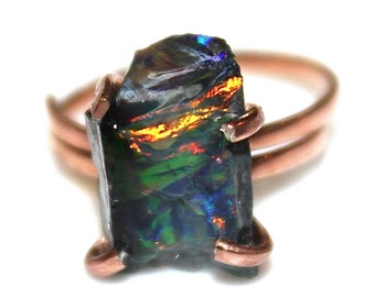 Medium Gumball Pink Opal Ring