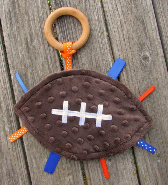 Baby Teether Pacifier Holder Florida Gators Football Minky