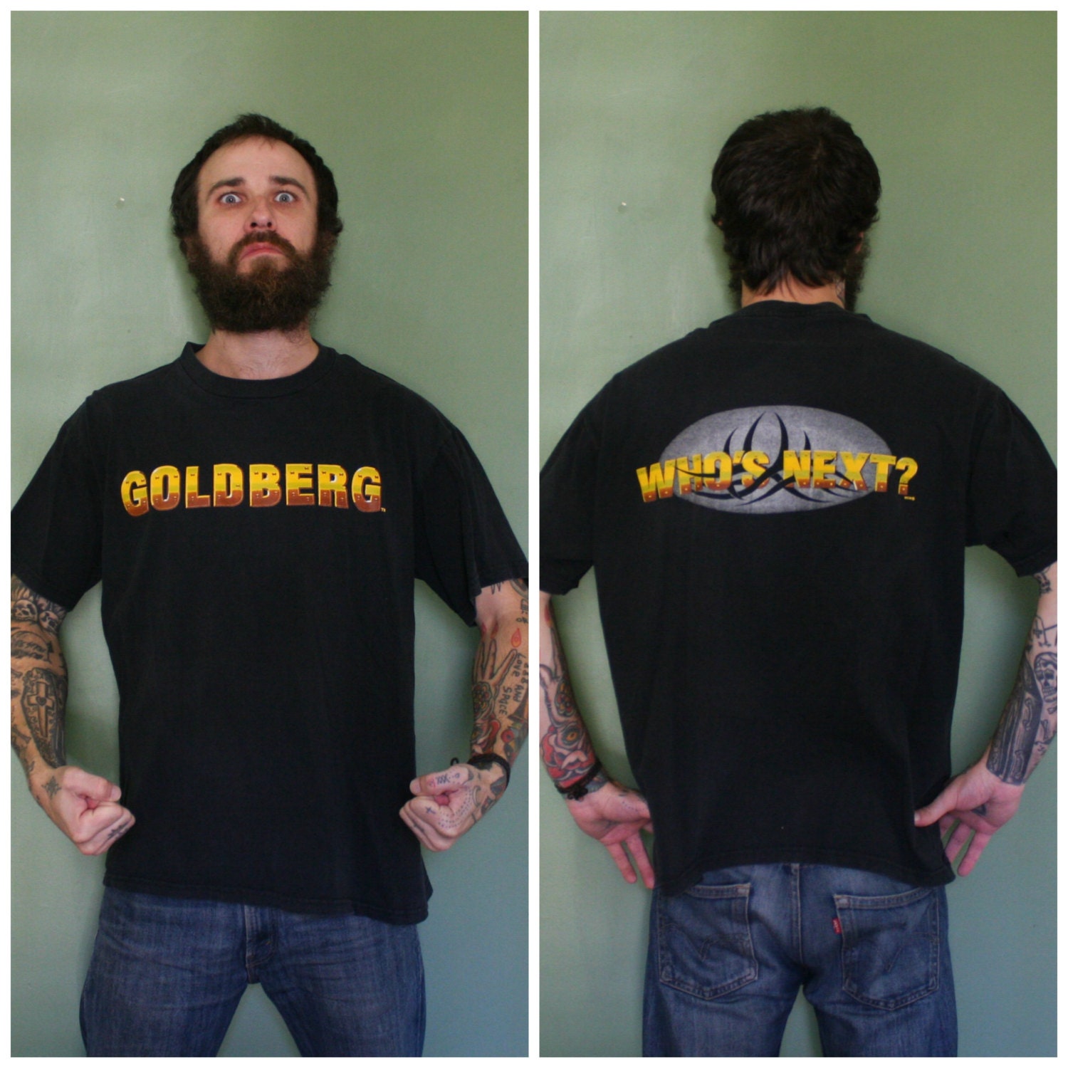 goldberg wwe t shirt