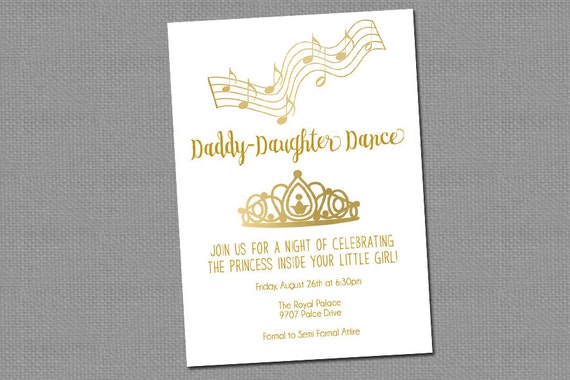 Father Daughter Dance Invitations 8