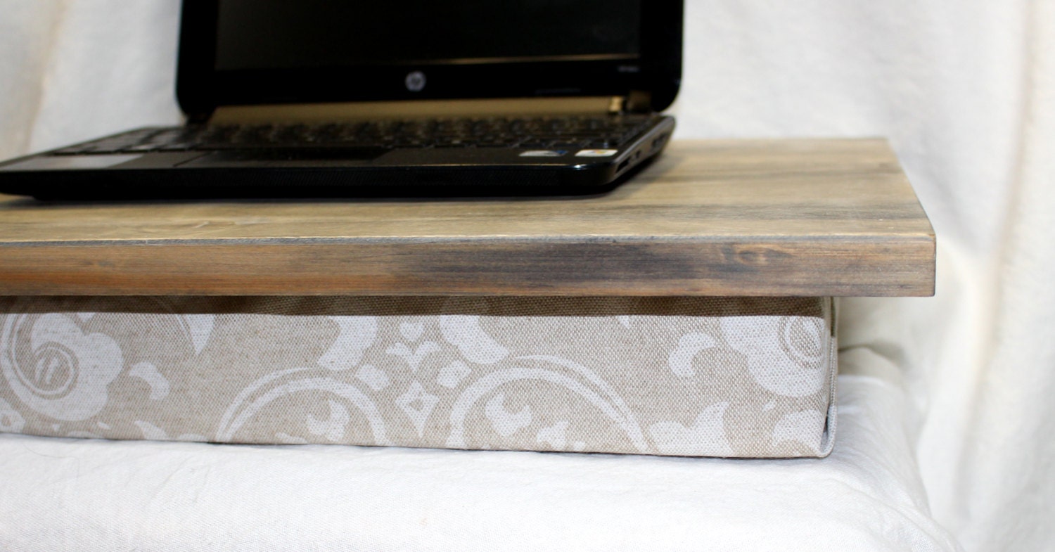 Lapdesk Lap board Laptop Wood Desk iPAD Barnwood stain