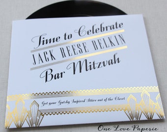 Custom 7in vinyl record wedding invitation / 45 by OneLovePaperie