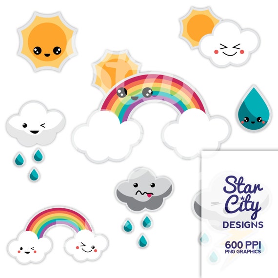 Download Kawaii Weather clipart storm cloud clipart by StarCityDesigns