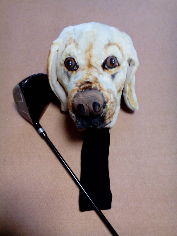 Labrador Retriever GOLF club headcover Custom Dog by Puppetsinabag