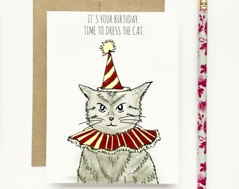 Items similar to CRAZY CAT LADIES Greeting Card: Let's be crazy cat ...